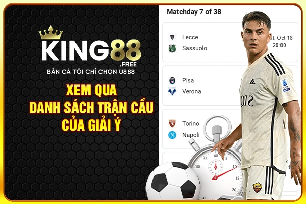 Xem qua danh sách trận cầu của giải Ý Xem qua danh sách trận cầu của giải Ý